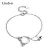 Линдон циркон браслет ювелирные изделия геометрические бусины браслеты-цепочки модный тонкий свадебный подарок для подруги женщин