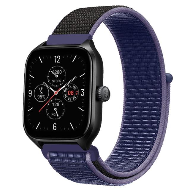 20 мм 22 мм Нейлоновый ремешок-петля Для Amazfit GTS 4/3/3pro/2e/GTS 2 Mini/GTR 4 47 мм/GTR 2/Stratos 2 3 Ремешок Для Amazfit Bip 3 Pro Correa