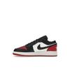 Детские кроссовки Air Jordan 1 Low GS Bred Toe 2.0 White Varsity-Red Black 553560-161
