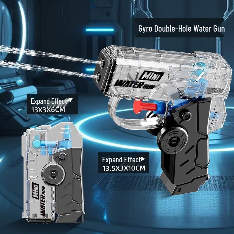 Мини-спиннер с двумя отверстиями и водяным пистолетом: Креативная вращающаяся игрушка для мальчиков и девочек, идеальный подарок на 1 июня