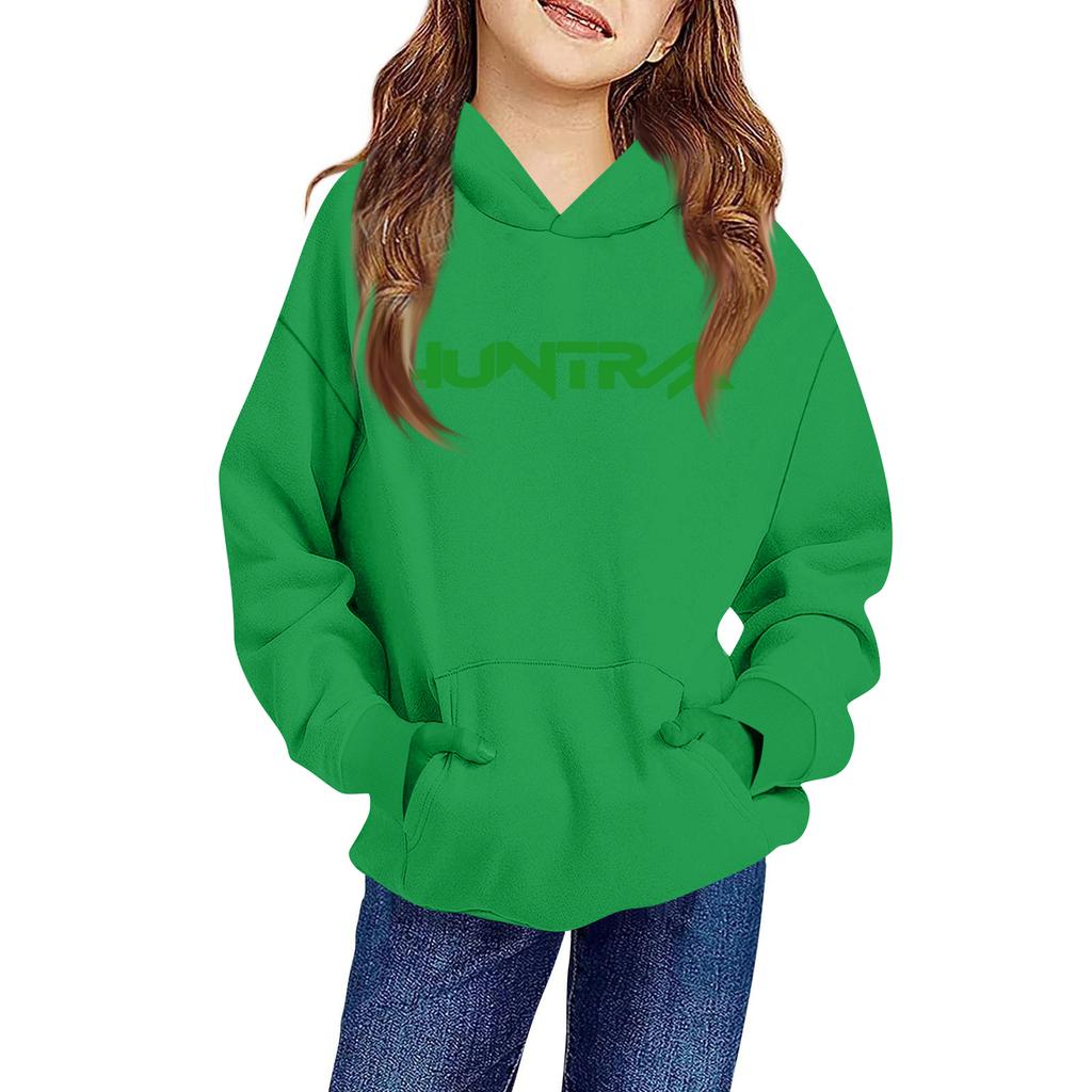 Children's Long-sleeved Loose Pullover Letter-printed Hooded Sweatshirt