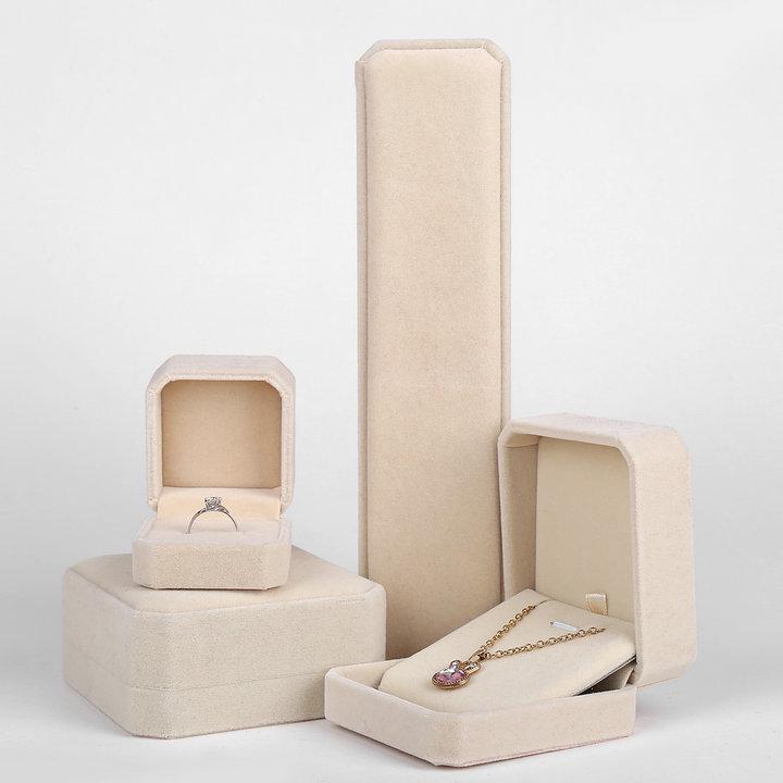 Flannel Jewelry Storage Box for Rings, Bracelets, Earrings, Necklaces, and Pendants