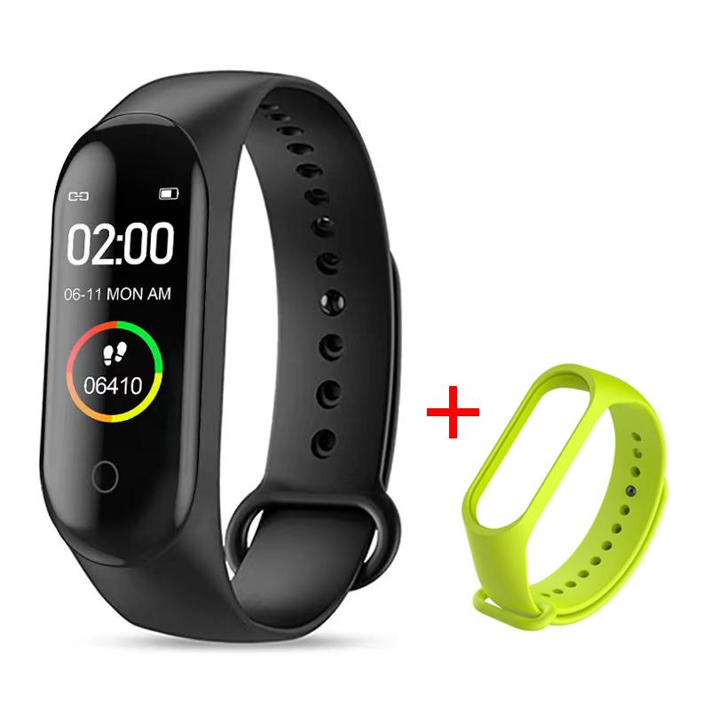 Водонепроницаемый M4 Смарт-часы Браслет Монитор артериального давления и сердечного ритма Смарт-браслет Фитнес-трекер Браслет для Android IOS
