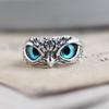 Demon Eye Owl Ring for Women and Men Can Wear Opening Adjustable Ring Retro Animal Ring ADM