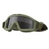 Airsoft Goggles Desert Locust Goggles Anti Fog Safety Glasses Impact Resistant Tactical Eyewear with 3 Interchangeable Lenses for Outdoor Cycling
