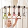 Cartoon Animal Shape Baby Pull Up Rings Dangling Toddler Standing Assist Handle  Infant Bed Fence