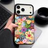 Мягкий ТПУ чехол для телефона с градиентным цветочным узором на весь экран для iPhone 17 Pro Max Air 16e 15 14 13 Противоударный чехол с дизайном текстуры кожи