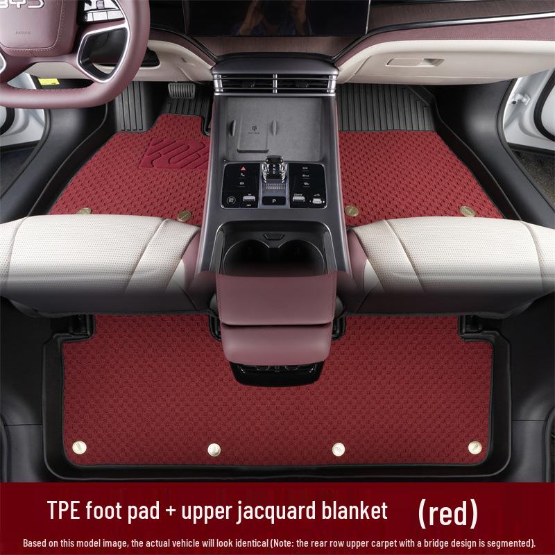 Durable, dirt-resistant, easy-clean, TPE eco-friendly anti-slip floor mats for 2025 Volkswagen Teramont Pro.