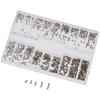 Small Screw Assortment Kit, 18 Types of M1.2 / M1.4 / M2.0 Mini Micro Screws Set, Flat and Countersunk Head for Sunglasses, Eyeglasses, Clocks, and Ta