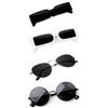 Sheomy Unisex Combo предлагает набор из 4 очков Pento Sunglasses Rectangle Retro Vintage Narrow Women::Мужчины, PN-365