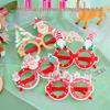 Festive Party Glasses: Kids' Christmas & Birthday Photo Props with Flower Design