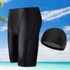 2 Pcs/Set Swimming Trunks Waterproof Quick Dry Breathable Elastic Plus Size Summer Swimming Set for Swimming Pool