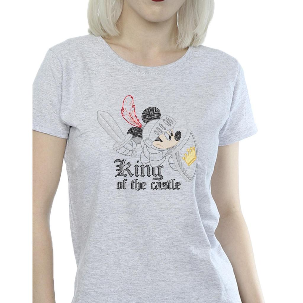 Disney Womens/Ladies Mickey Mouse King Of The Castle Cotton T-Shirt
