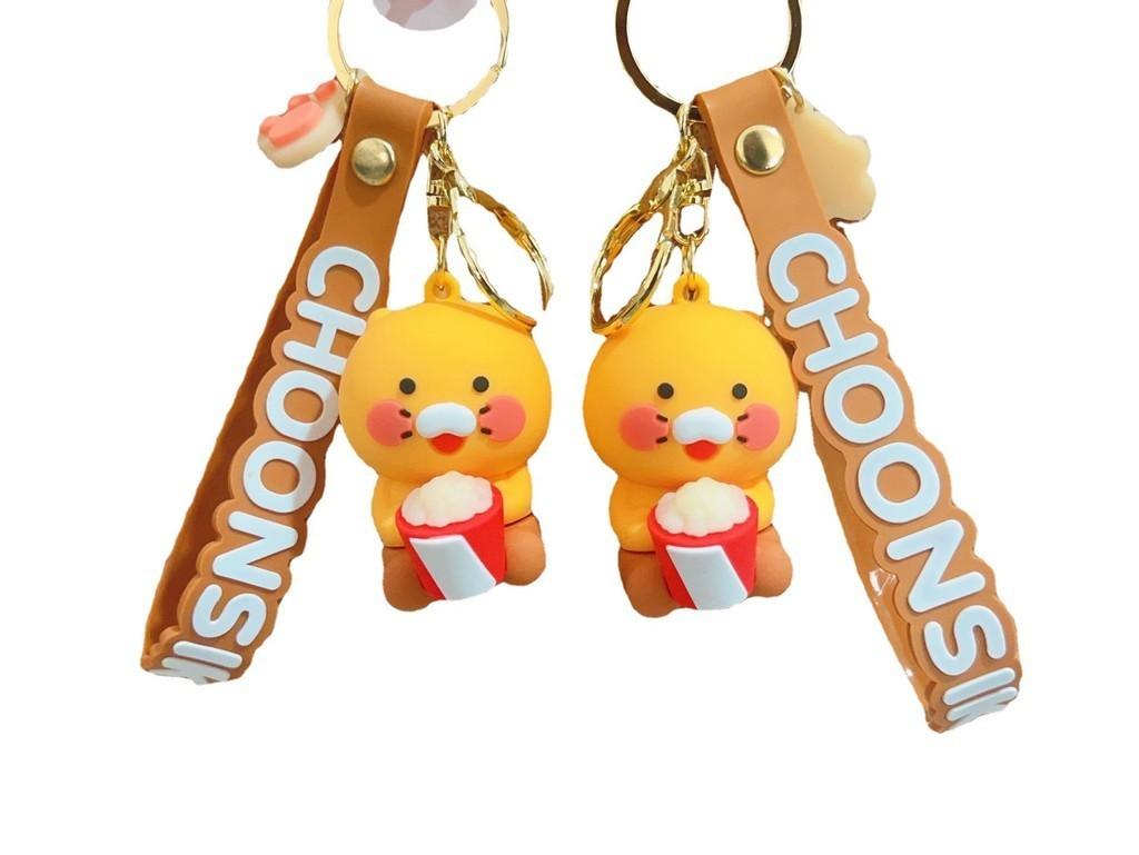 Очаровательный брелок Чунсик Милый корейский стиль Персонаж попкорна ПВХ брелок