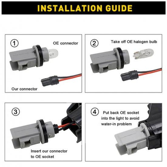 2X LED Plate License Tag Light 12V White For 2005-2014 Chrysler 300 300C 300S