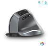 Вертикальная мышь 2,4G + Bluetooth с OLED-экраном, игровая мышь RGB 3200 точек на дюйм, перезаряжаемые беспроводные эргономичные мыши для компьютера