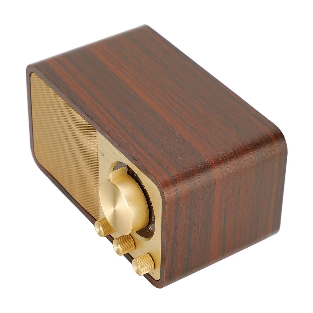Ретро-деревянный Bluetooth-динамик с четким звуком и качеством звука, мини-портативный беспроводной винтажный деревянный динамик для