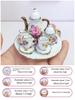 Миниатюрный керамический чайный сервиз для детского игрового домика – украшения для чайников и чашек