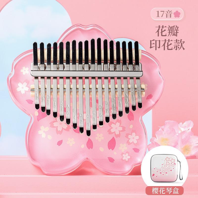 Кристальная Thumb Piano 17 тонов Калимба Акриловая Thumb Piano Пальцевое пианино Музыкальные инструменты