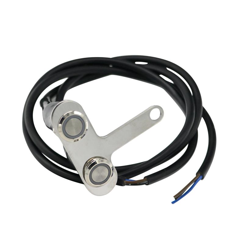 Светодиодный переключатель LMoDri для мотоцикла из нержавеющей стали, регулируемое крепление на руле, водонепроницаемые переключатели, кнопка DC12V, противотуманный