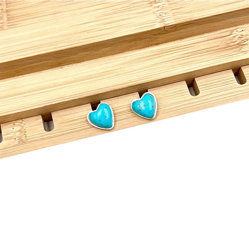 Набор ретро-богемных бирюзовых серег для женщин