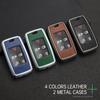 Leather Alloy Car Key Case Cover Protect Shell for Land Rover Range Rover Discovery 5 Sport for JAGUAR XE XF XJ F PACE Keychain