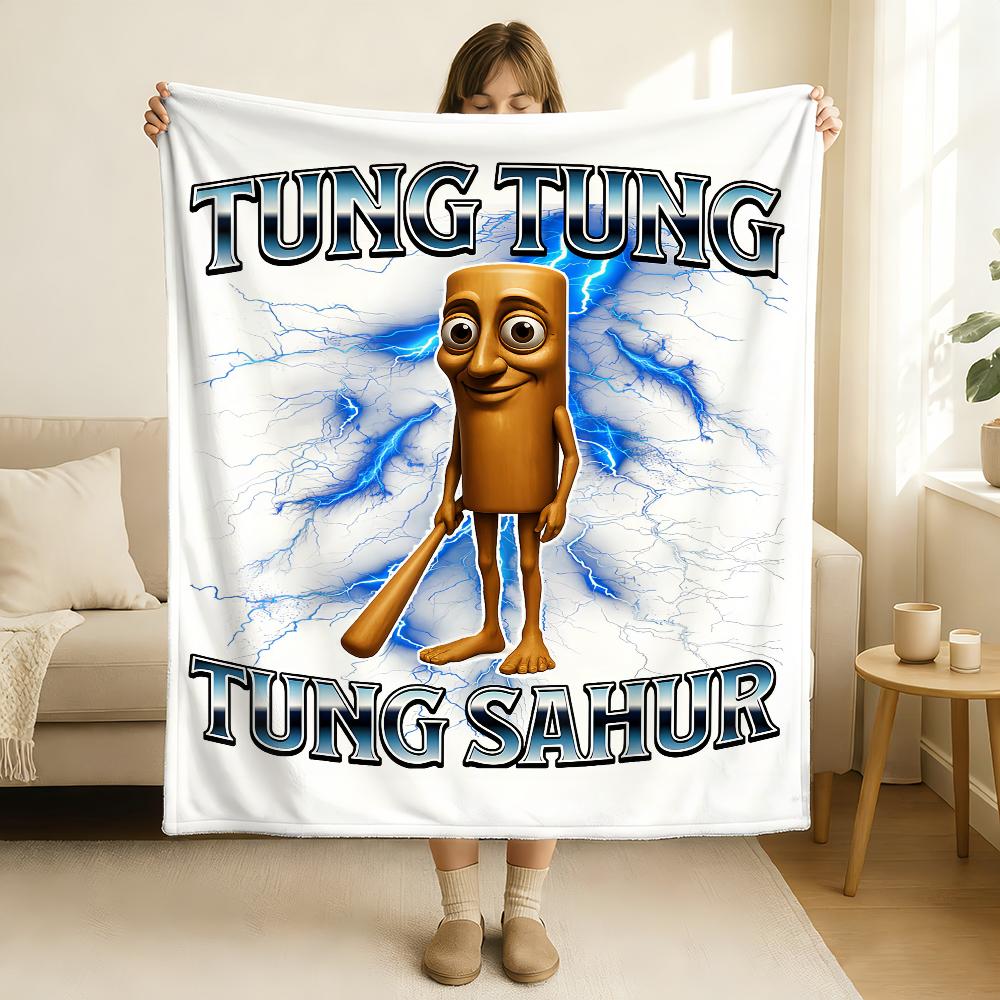 Italian Brainrot Creative Animal Blanket Soft and Skin Friendly For Couch Bed Napping Bedspread All Seasons Comforter