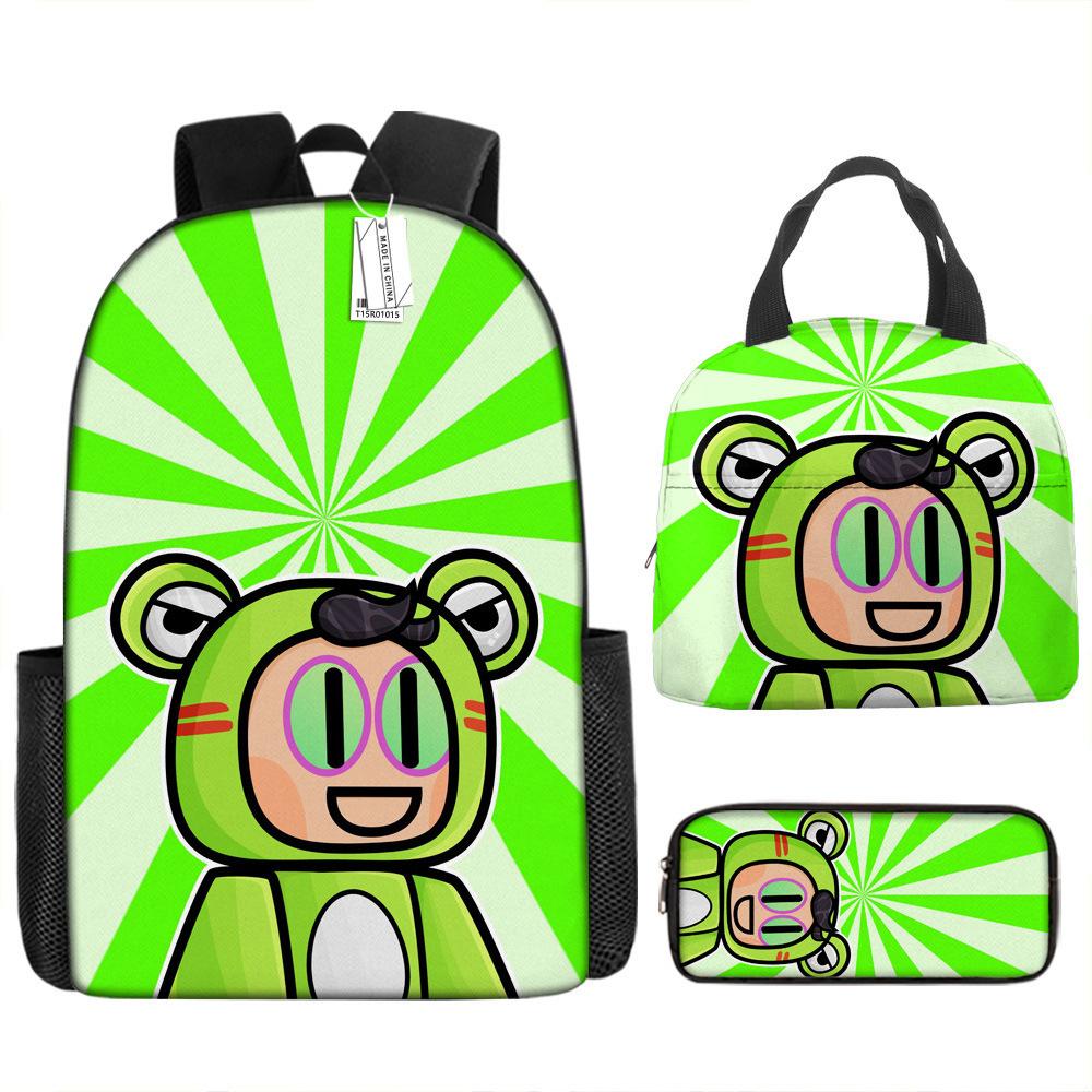 Roblox Virtual World Backpack Set for Kids - School Bag, Crossbody, Pencil Case - Gamer Gift