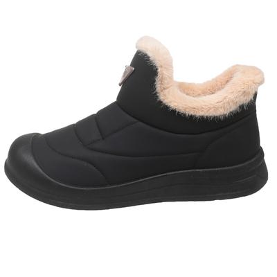 Модные женские зимние сапоги в корейском стиле с толстой флисовой подкладкой, удобные хлопковые туфли, водонепроницаемые, противоскользящие