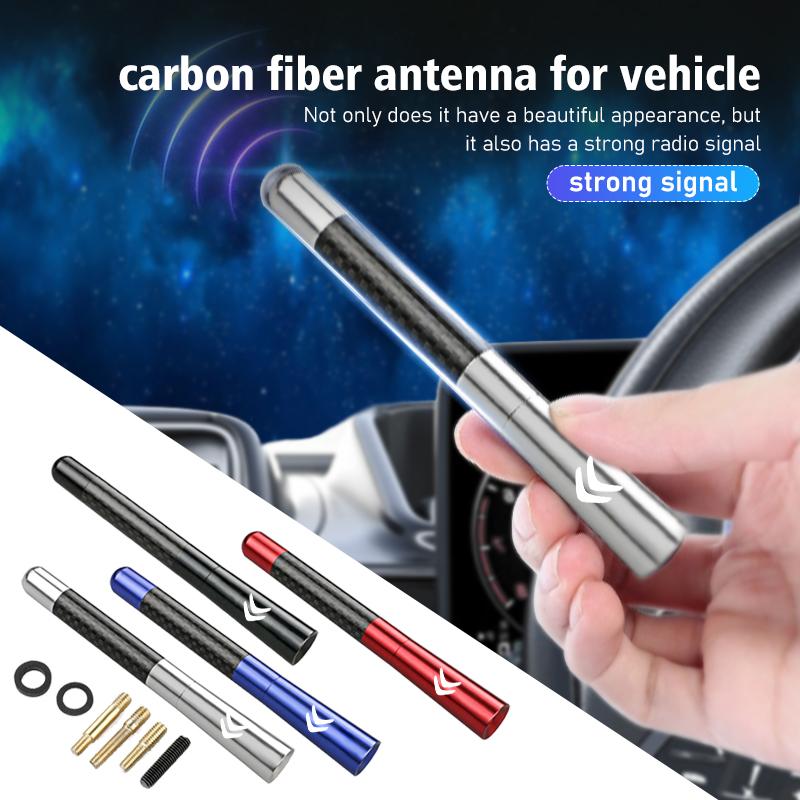 Короткая антенна-мачта из углеродного волокна для крыши автомобиля Citroen C4 C3 C5 C1 C2 C6 VTS C4L DS3 DS4 DS5 Grand Berlingo UW1, улучшенный сигнал