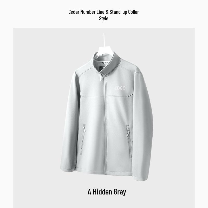 Водонепроницаемый ветрозащитный костюм NIO с воротником-стойкой из мягкой оболочки с индивидуальным логотипом для сотрудников компании - Весенне-осенняя верхняя одежда