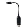 Elecom PC Microphone USB Direct Plug Flexible Arm with Mute Button LED Black HS-MC08UBK