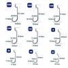 50Pcs Barbed Fishing Hook Hign Carbon Steel Worm Hook Creative Fishing Tackle  Saltwater