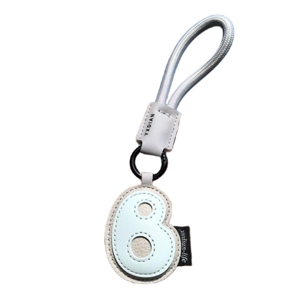PU Leather 26 Letter Keychain Sweet Lucky Letter Pendant Fashion Alphabet Key Holder Boy