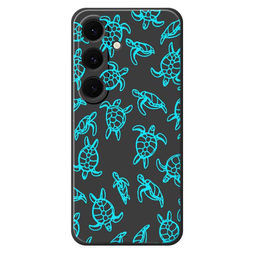 For Samsung Galaxy S25 FE Case Tortoise Pattern Printing Straight Edge TPU Phone Back Cover