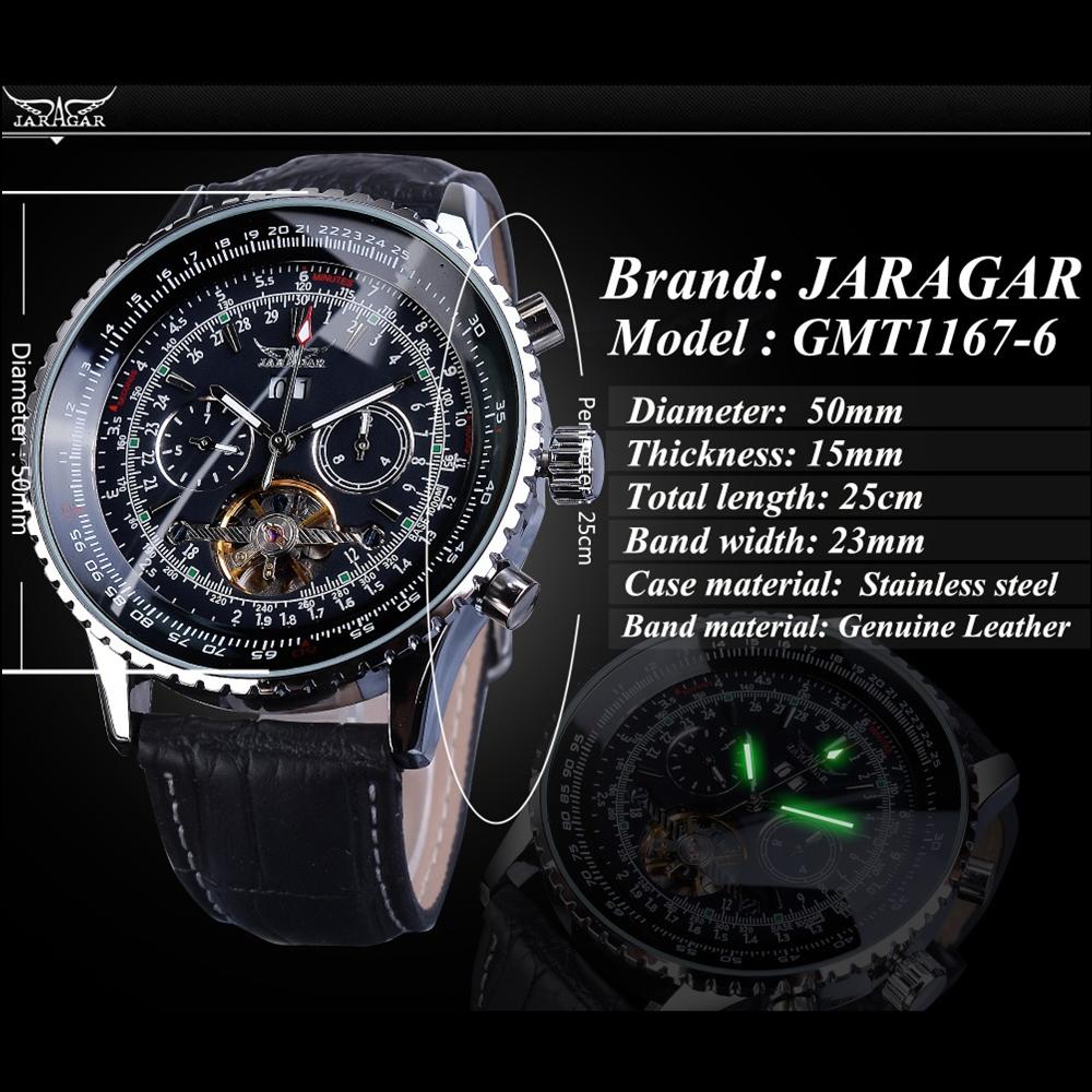 Jaragar New Top Men's Watch Casual Dial Mechanical Watch Multifunctional Waterproof Luminous Watch Men's Fashion Watch