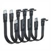 Удлинительный кабель USB C 90 градусов, штекер-гнездо, тип C-тип C, 480 Мбит/с, 45 Вт, быстрая зарядка, удлинитель, кабель для передачи данных для Samsung Xiaomi