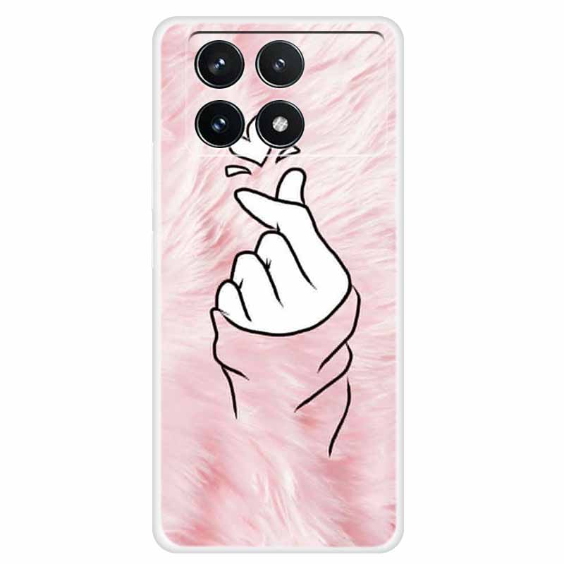 Clear Cover For Xiaomi Poco F6 Pro Case 2024 Paint Soft Silicone TPU Back Cases For Xiaomi Poco F6 Pro 5G Phone Cover Capa Coque