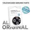 UDXKW1 4pcs Car Wheel Tire Valve Caps Stem Auto Styling For Volkswagen VW R-line GTI UPi Golf 7 Golf 8 Passat Jetta Touran CADDY