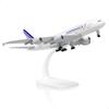 QIYUMOKE A380 France 1/300 Diecast Metal Airplane Model - A380 Sky Jumbo A380 Model Airplane with Stand (7.5" Long) for Aviation Enthusiast Gift or Di