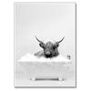 Black and White Animals Bathroom Photo Wall Art Pictures Giraffe Elephant Funny Posters Canvas Painting Prints Bathroom Decor