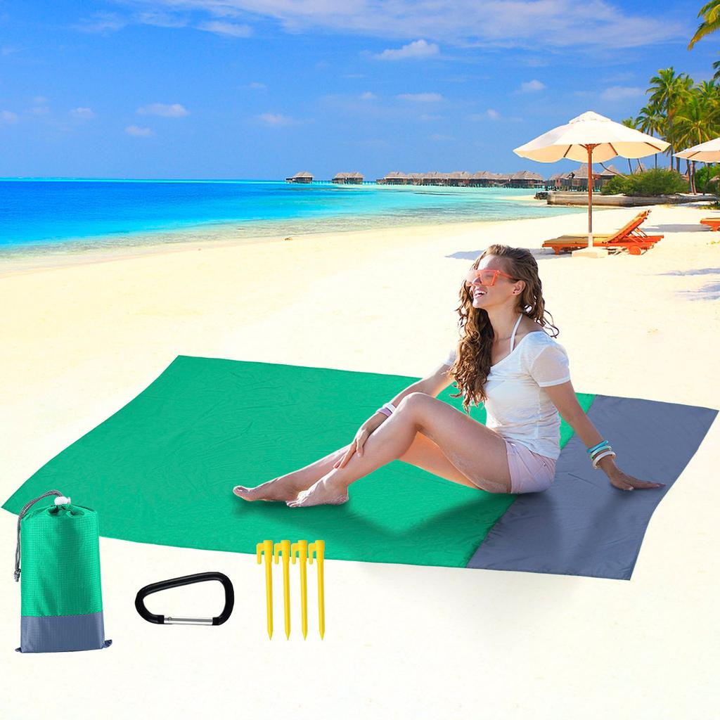 Пляжное одеяло, одеяло для пикника на открытом воздухе, большой водонепроницаемый пляжный коврик без песка