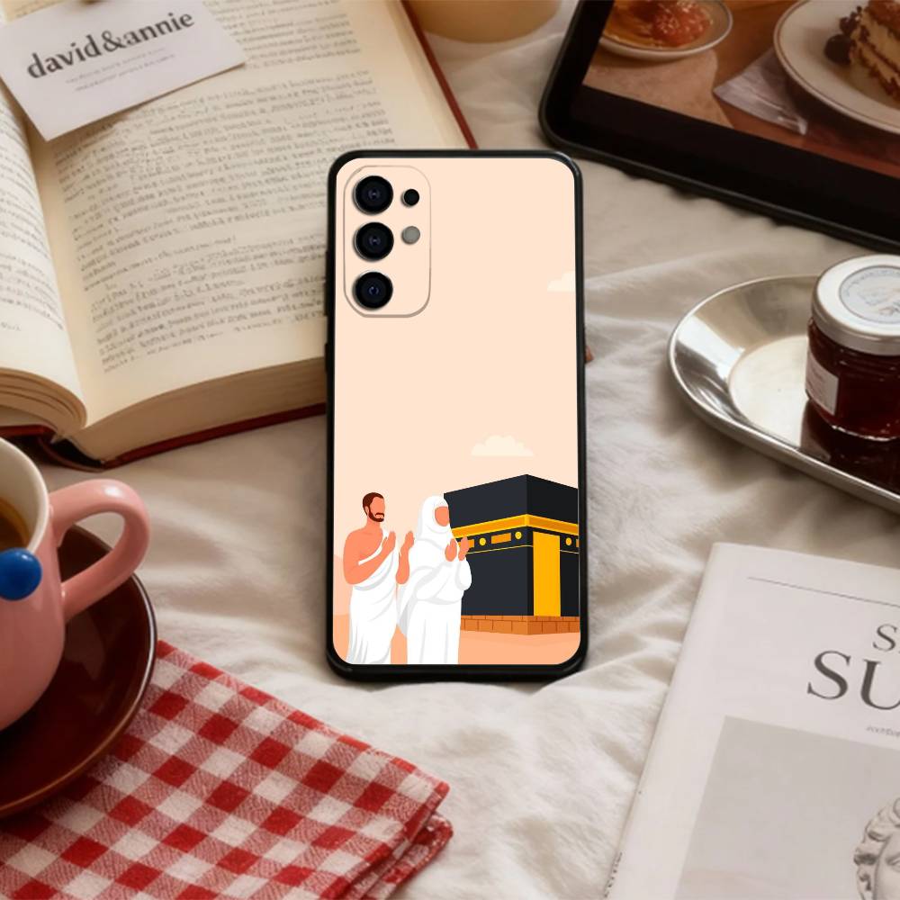 Крутой чехол для телефона с рисунком 'IN M-Mecca P-Pilgrims Art' для Samsung S 25,24,23,22,30,21,10,9,Ultra,Plus,Lite,FE,4,5 G Мягкий черный чехол