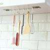Newest Wall Hanging Stand Hook Kitchen Bathroom Hanger 6 Hooks Adjustable