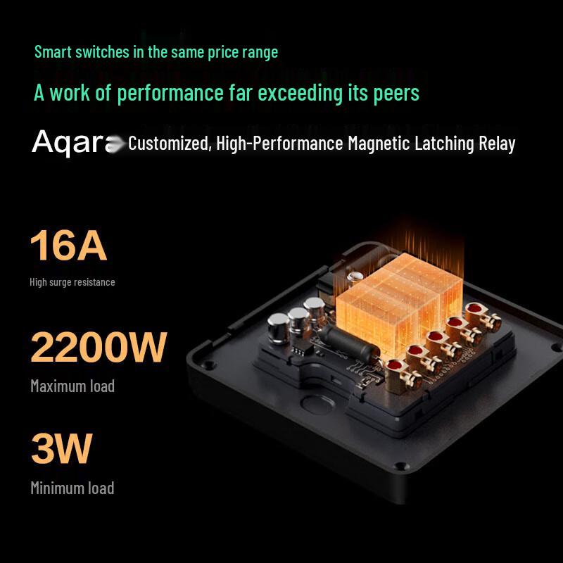 Умный настенный выключатель Aqara H1 Pro (Без нейтрального провода, 3 клавиши)