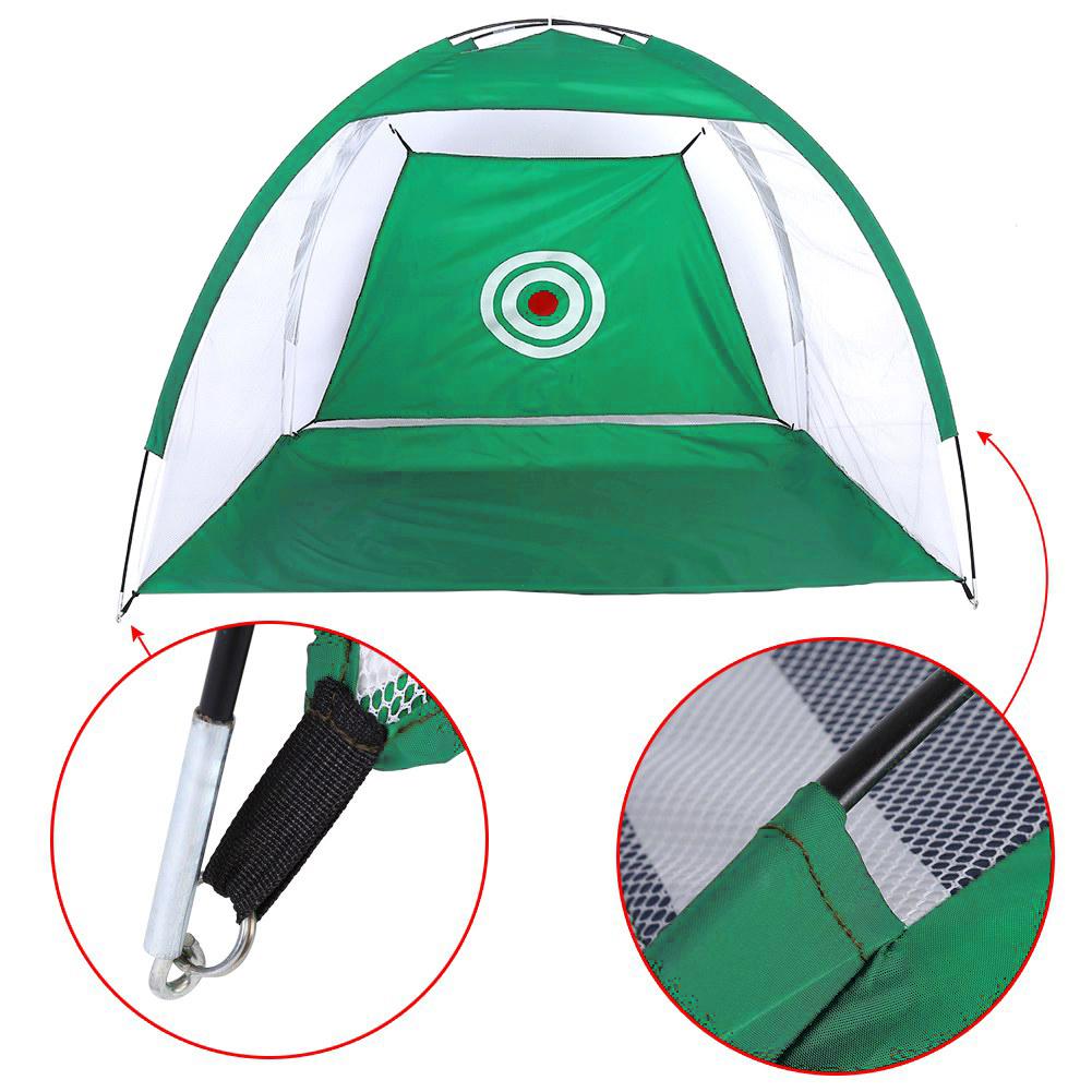 Зеленая нейлоновая складная сетка для гольфа, держатель для мячей, сумка для сбора, тренировочный аксессуар