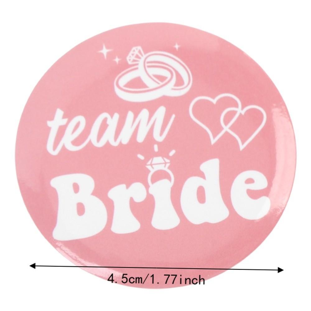 12pcs Pink Bachelorette Party Buttons Button Accessory Bridal Party Pins Set Wedding Reception