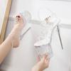 2024 Women Crystal Sandals Sexy High Heels Summer Woman Transparent Platform Sandals 19cm Thin Heels Shoes Plus Size 43 Ladies Shoes