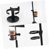 Vaguelly Music Stand Water Cup Holder, Microphone Stand, Cup Holder, Tumbler Cup Cradle, Cup Holder Stand, Metal, Black