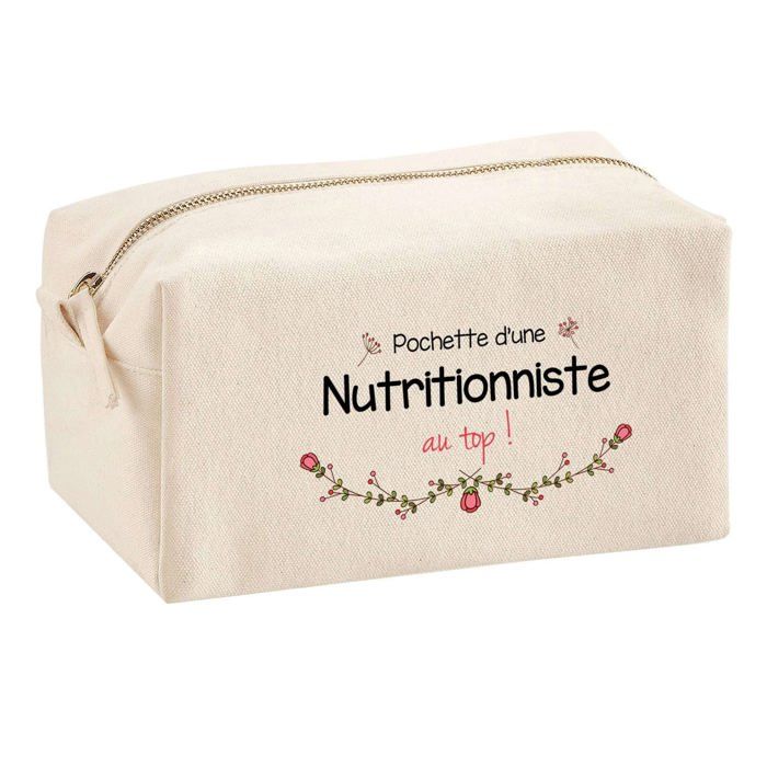 Trousse multifonction Nutritionniste au Top Cadeau Anniversaire Noël Collègue Départ Retraite | Trousse Scolaire Fournitures Bureau